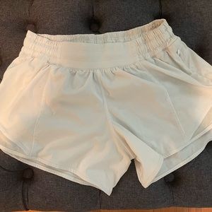 White lulu lemon shorts